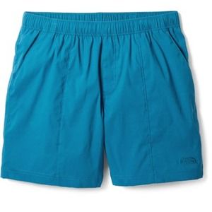 The North Face Class V Dual Shorts Mens Large Banff Blue 7" Inseam Swim Hike